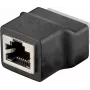 Wentronic 76737 RJ45 T-adapterio skirstytuvas, 1x RJ45 kištukas į 2x RJ45 lizdus, 8 kontaktų, juodas