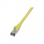 Wentronic CAT 6 S/FTP tinklo kabelis, RJ45 male to RJ45 male, 1 m, geltonas, LSZH, liepsnai atsparus