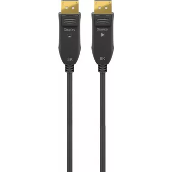Wentronic Goobay 64869 DisplayPort aktyvusis optinis kabelis 50 m juodas