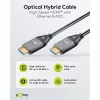 WENTRONIC Goobay 76276 Aktyvusis optinis HDMI kabelis AOC 8K - 10 m, HDMI 2.1, 48 Gbps, 8K@60Hz, 4K@120Hz, dinaminis HDR, eARC, VRR, ALLM, HDCP 2.3, juodas