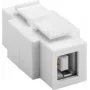 WENTRONIC Goobay 79930 plokščias USB 2.0 adapteris, USB-A moteriškas į USB-B moterišką, baltas