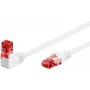 WENTRONIC Goobay CAT 6 tinklo kabelis 1x 90° kampu, U/UTP, baltas, 5 m - Top Latch, CCA varis aliuminis (51525)