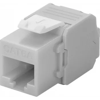 Wentronic Goobay CAT 6a Keystone RJ45 lizdas, neekranuotas, 500 MHz, šviesiai pilkai baltas (90693)
