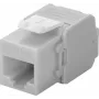Wentronic Goobay CAT 6a Keystone RJ45 lizdas, neekranuotas, 500 MHz, šviesiai pilkai baltas (90693)