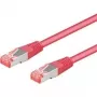 Wentronic Goobay CAT 6a S/FTP tinklo kabelis, purpurinis, 1 m, LSZH, varis 93682