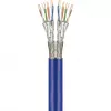 Wentronic Goobay CAT 7A dvigubas tinklo kabelis S/FTP PiMF mėlynas - Vario laidininkas CU AWG 22/1 (75716)