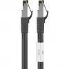 Wentronic Goobay CAT 8.1 tinklo kabelis, S/FTP (PiMF), juodas, 3 m - LSZH be halogenų, varis AWG 24 (66723)