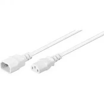 Wentronic Goobay šaltojo įrenginio prailginimo kabelis C14 į C13, 1 m, baltas 97582