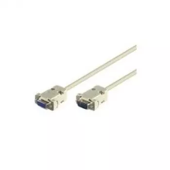 Wentronic Goobay D-SUB RS-232 prailginimo kabelis 9 kontaktų vyriškas į moterišką, pilkas, 5 m 50225