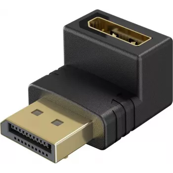 Wentronic Goobay DisplayPort kampinis adapteris 90° žemyn juodas (77130)