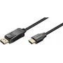 Wentronic Goobay DisplayPort į HDMI kabelis 1,8 m juodas 4K@30Hz 80524