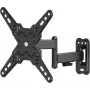 WENTRONIC Goobay FULLMOTION (S) TV sieninis laikiklis 19-43 colių ekranams, 20 kg, Full Motion, pasukamas, pakreipiamas, VESA iki 200x200, juodas 79762