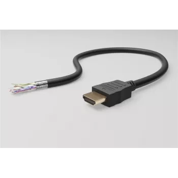 WENTRONIC Goobay didelės spartos HDMI prailginimo kabelis su eternetu 1 m juodas (61310)