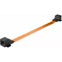 WENTRONIC Goobay RJ45 lango praėjimo kabelis itin plonas 0,25 m, plokščias, Gigabit Ethernet, permatomas/baltas 71411