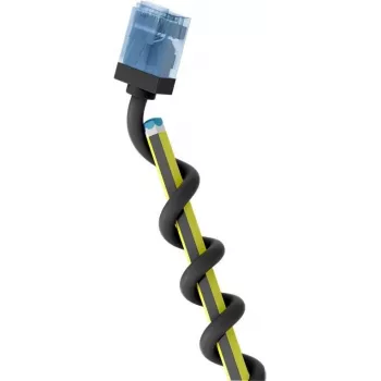 Wentronic Goobay itin lankstus CAT 6A plonas U/UTP tinklo kabelis, juodas, 0,25 m, itin trumpi jungtys 74232