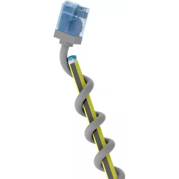 Wentronic Goobay itin lankstus Cat 6A plonas U/UTP tinklo kabelis, pilkas, 0,5 m, itin trumpi jungtys, grynas varis 74223