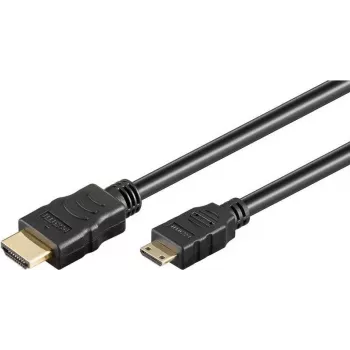 Wentronic didelės spartos Mini HDMI į HDMI kabelis su Ethernet, 1,5 m, juodas
