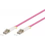 Wentronic LC-LC OM4 dvigubas daugiamodis šviesolaidinis pataisos kabelis, 50/125µm, LSZH, rožinis 95940