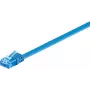 Wentronic RJ-45 CAT6a 0,5 m U/UTP tinklo kabelis, auksuoti jungtys, 10 Gbps, juodas 96295