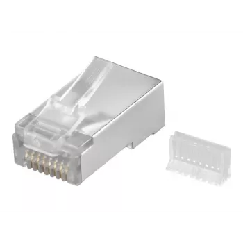 Wentronic RJ45 modulinis kištukas ekranuotas 8P8C apvaliam kabeliui, biriai