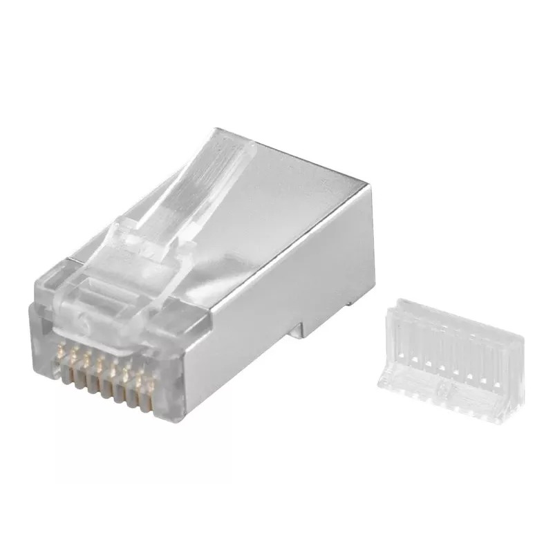 Wentronic RJ45 modulinis kištukas ekranuotas 8P8C apvaliam kabeliui, biriai