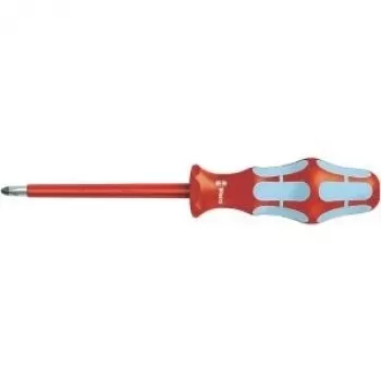 Wera 05022734001 Kraftform Plus standartinis atsuktuvų rinkinys, 7 dalių, plokšti ir Phillips, Lasertip, sieninis laikiklis