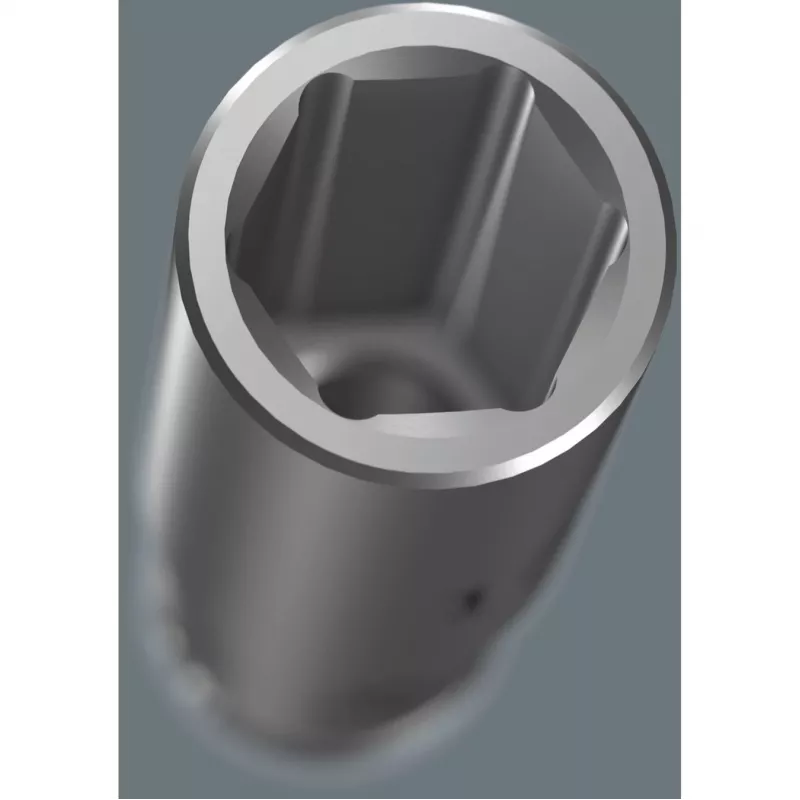 Wera 3/8 inch Deep Socket Set ant magnetinės juostos, 9 dalių, metrinė, juoda/žalia