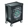 Wera 9700 Tool Rebel Workshop Trolley 1, 7 stalčių, nerūdijančio plieno darbinis paviršius, žalia/juoda