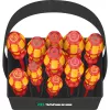 Wera Kraftform 2go 100 atsuktuvų antgalių rinkinys, 11 dalių, Phillips, Pozidriv, Torx, 25 mm antgaliai, su Rapidaptor antgalių laikikliu ir tekstiliniu dėklu 05004310001