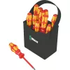 Wera Kraftform 2go 100 atsuktuvų antgalių rinkinys, 11 dalių, Phillips, Pozidriv, Torx, 25 mm antgaliai, su Rapidaptor antgalių laikikliu ir tekstiliniu dėklu 05004310001