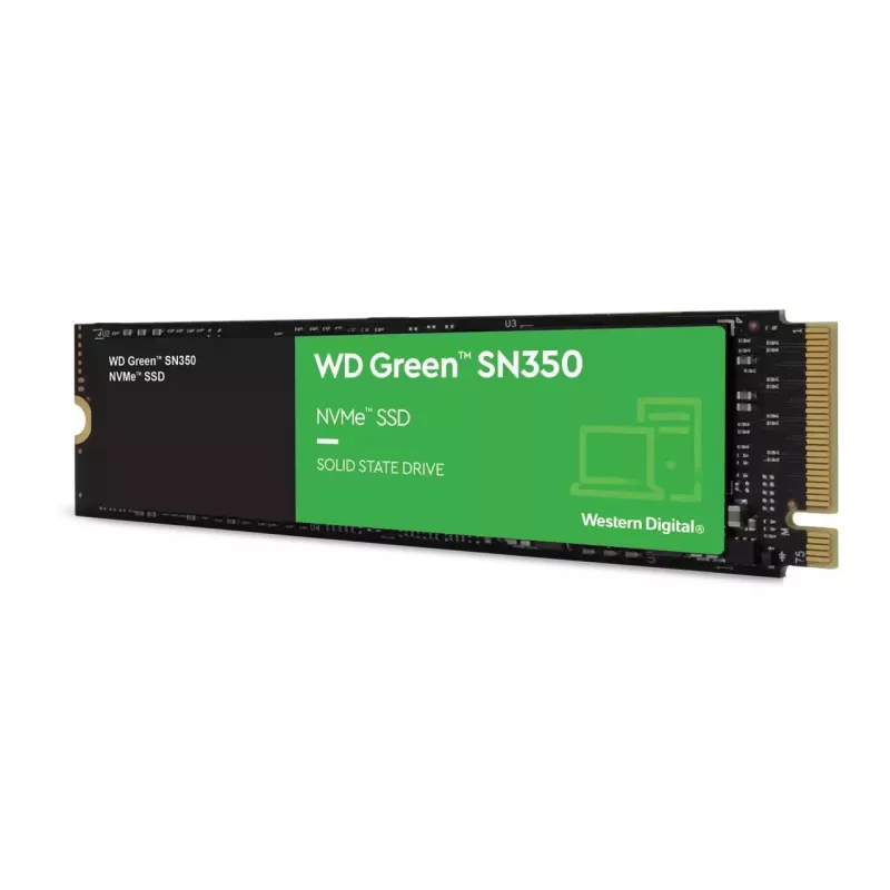 Western Digital WD Green SN350 480GB M.2 2280 PCIe NVMe SSD - Skaitymas 2400 MB/s, Rašymas 1650 MB/s