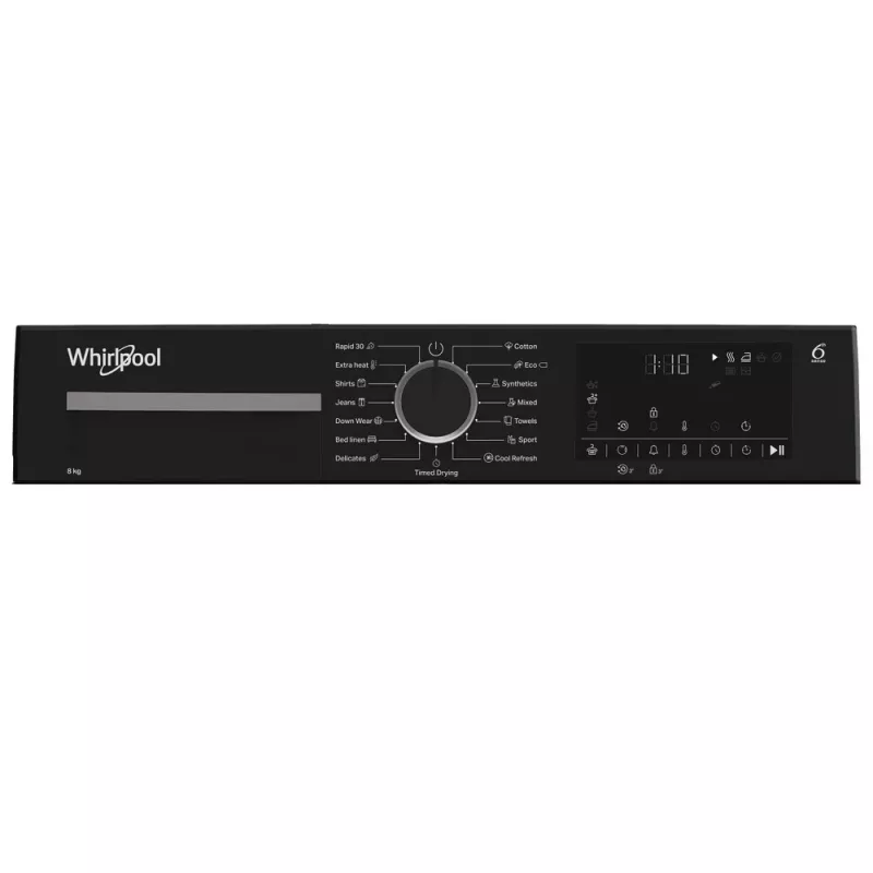 Whirlpool WPS D8 WBS EE Šilumos siurblio džiovintuvas 8 kg Priekinis pakrovimas Baltas