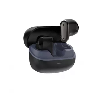 White Shark BLAZE-B GEB-TWS-201 True Wireless Bluetooth 5.1 belaidės ausinės su įkrovimo dėklu, IPX4 atsparumu vandeniui, jutikliniais valdikliais, juodos spalvos