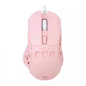 White Shark ECTOR-P GM-5016 laidinė žaidimų pelė, 6400 DPI, rožinė