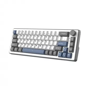 „White Shark EXCALIBUR M“ mechaninė klaviatūra (GK-009251) su Outemu Blue jungikliais, RGB foniniu apšvietimu, US išdėstymu, balta