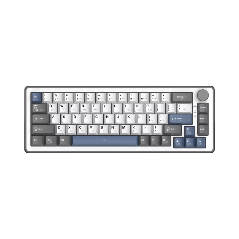 „White Shark EXCALIBUR M“ mechaninė klaviatūra (GK-009251) su Outemu Blue jungikliais, RGB foniniu apšvietimu, US išdėstymu, balta
