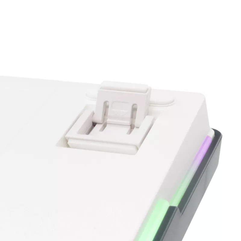 White Shark EXCALIBUR-W mechaninė žaidimų klaviatūra, 75% išdėstymas, KTT Wine Red karšto keitimo, per klavišą RGB, laidinė, balta