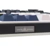 White Shark EXCALIBUR-W mechaninė žaidimų klaviatūra, 75% išdėstymas, KTT Wine Red karšto keitimo, per klavišą RGB, laidinė, balta