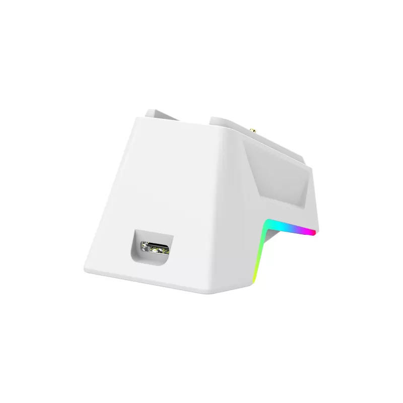 White Shark GAWAIN-W belaidė žaidimų pelė – 12000 DPI, 500mAh baterija, 56g, balta