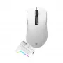 White Shark GAWAIN-W belaidė žaidimų pelė – 12000 DPI, 500mAh baterija, 56g, balta