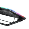White Shark ICE BLADE GCP-96 dviejų ventiliatorių nešiojamojo kompiuterio aušinimo padėklas su mėlynu LED, palaiko iki 17 colių, 5 reguliuojamos pozicijos