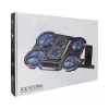 White Shark ICE STORM GCP-6 nešiojamojo kompiuterio aušinimo padėklas, 2x125mm ventiliatoriai, mėlynas LED, USB, iki 17 colių