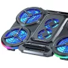 White Shark ICE STORM GCP-6 nešiojamojo kompiuterio aušinimo padėklas, 2x125mm ventiliatoriai, mėlynas LED, USB, iki 17 colių