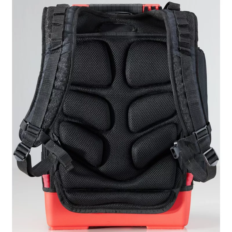Wiha 45528 Elektriko įrankių kuprinės rinkinys, 28 dalių, 385 x 260 x 530 mm, juoda/raudona