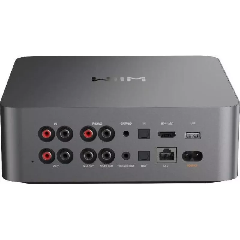 WiiM Ultra Dark Grey - Hi-Res muzikos srautinis grotuvas ir tinklinis garso grotuvas su išankstiniu stiprintuvu, HDMI ARC, Phono MM