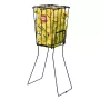 Wilson WRZ323700 teniso kamuolių rinktuvas - 75 kamuolių talpa, sulankstomos rankenos, plieninė vielinė krepšė