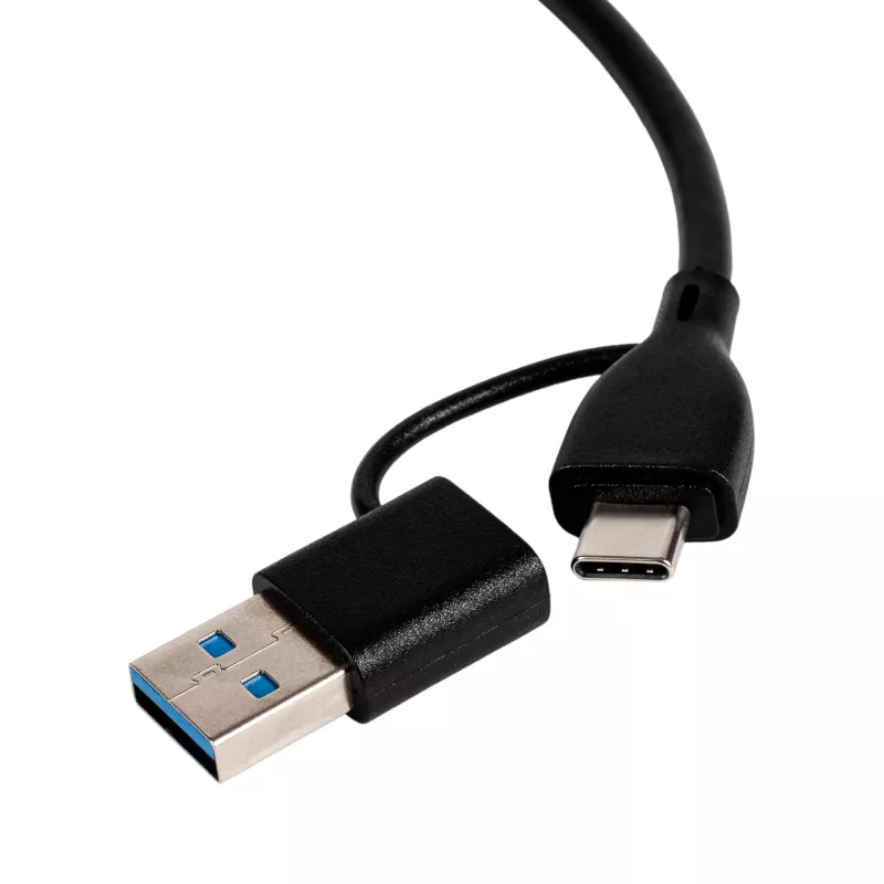 WINX CONNECT Simple USB/Type-C šakotuvas, 3x USB-A 5Gbps + USB-C PD 100W, kosminė pilka