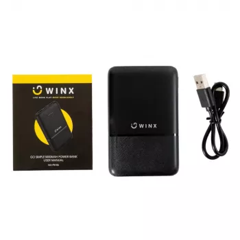 WINX GO Simple 5000mAh Power Bank juoda