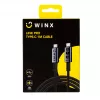 WINX LINK Pro Type-C 1m laidas 100W PD USB 2.0 480Mbps juoda