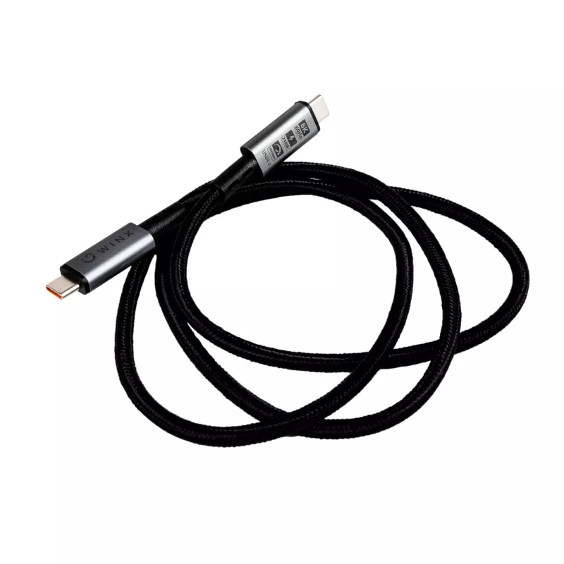 WINX LINK Pro Type-C 1m laidas 100W PD USB 2.0 480Mbps juoda